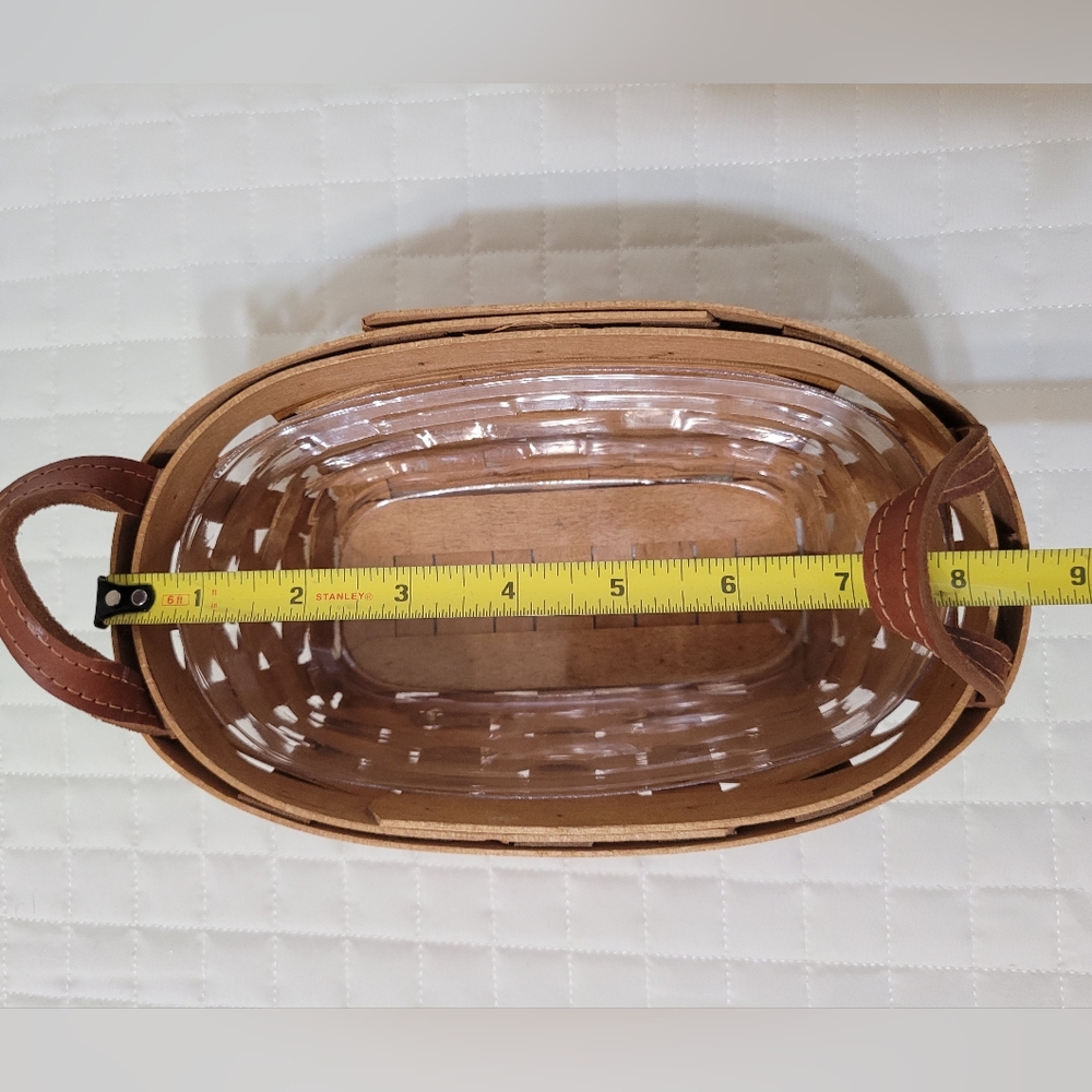 Longaberger 2005 Knick Knack Basket with Longaberger Plastic Protector, EUC - Picture 5 of 7